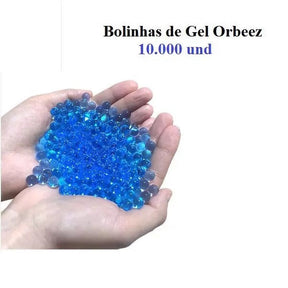 Lançador Orbigel Blue (Óculos + 10.000 Bolinhas)